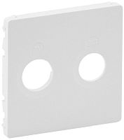 Лицевая панель Legrand Valena Life для 2-м. розетки TV+SAT белый картинка